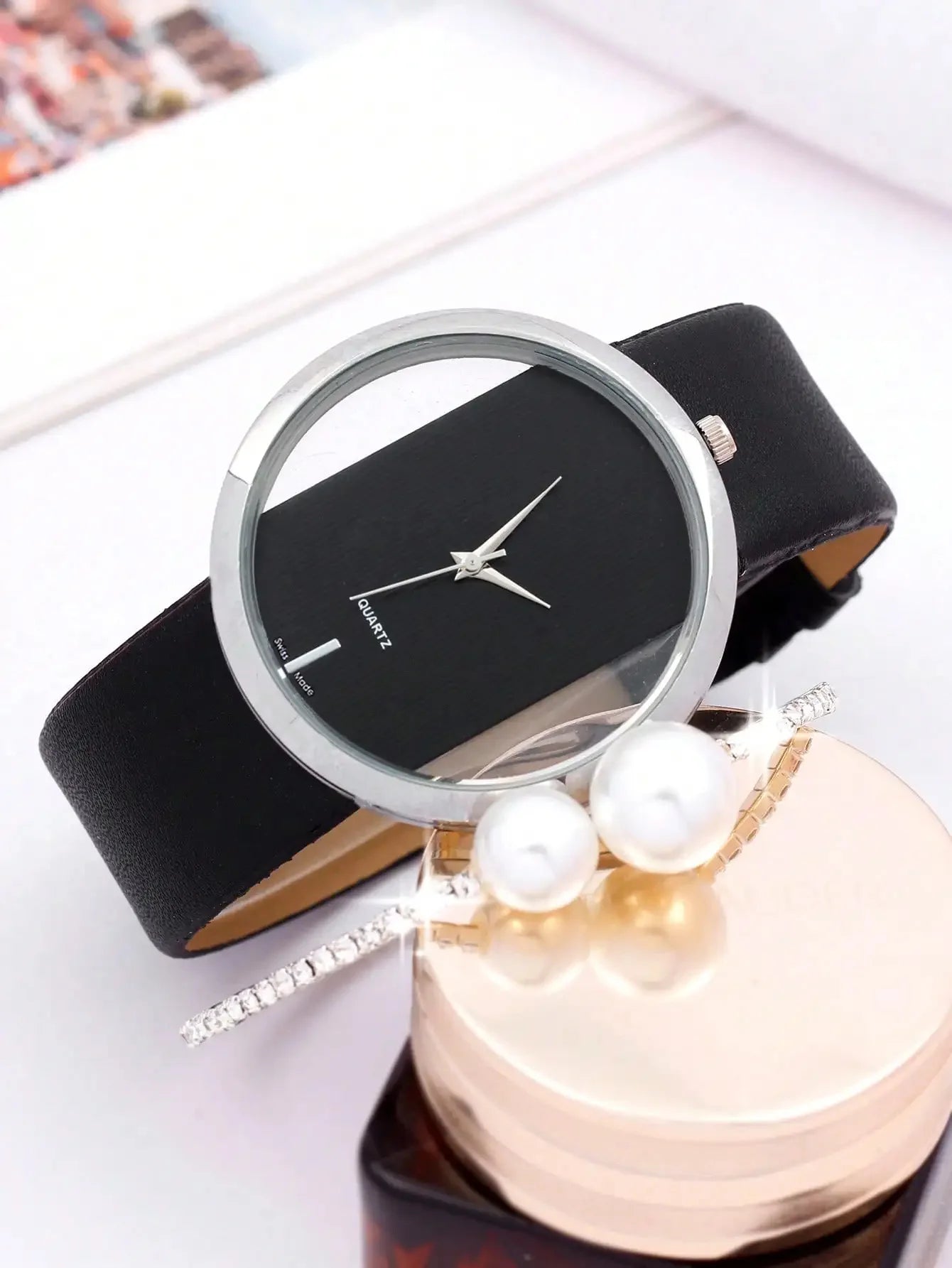 2pcs Set Luxury Women Bracelet Quartz Watches For Women Leather Watch Ladies Sports Dress Wrist Watch Clock Relogio Feminino Qme