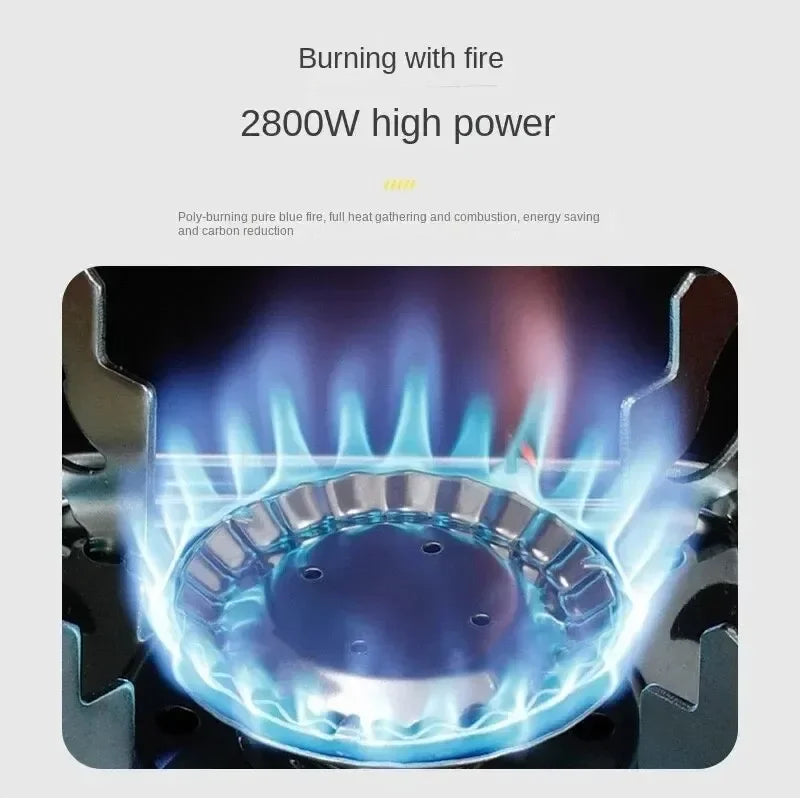 Portable Mini Square Stove Outdoor Folding Gas Stove Card Camping Cooking Utensil Ultra-Light Travel Cookware Hiking Equipment Qme