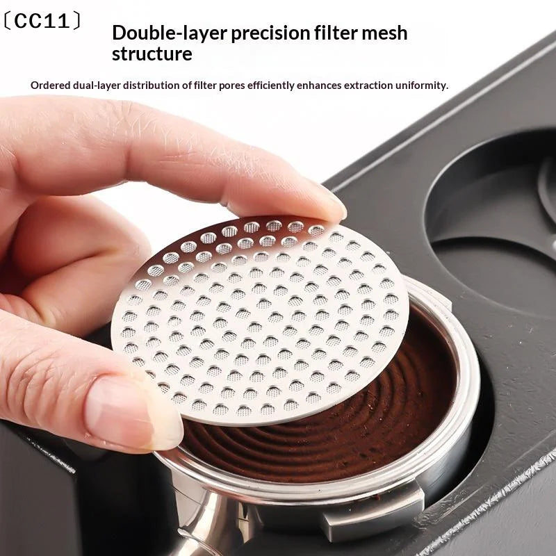 Stainless Steel Espresso Filter 51 53 3 Reusable Coffee Puck Screen Qme