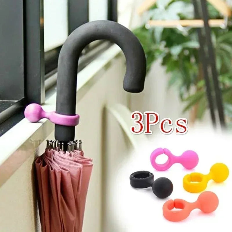 1/3PCS Easy-to-Use Desk or Table Clip Walking Stick Cane Holder on Table Rest Umbrella Hanger Phone Support Stand Qme