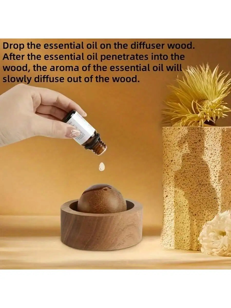 Natural Wooden Diffuser Essential Oil Desktop Car Ornament Suitable Qme