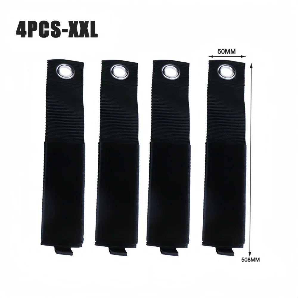 4PCS Heavy-Duty Hose Storage Straps Reusable Power Cord Management Nylon Heavy Cord Extension Cord Storage Organizer Straps Qme 4pcs-XXL