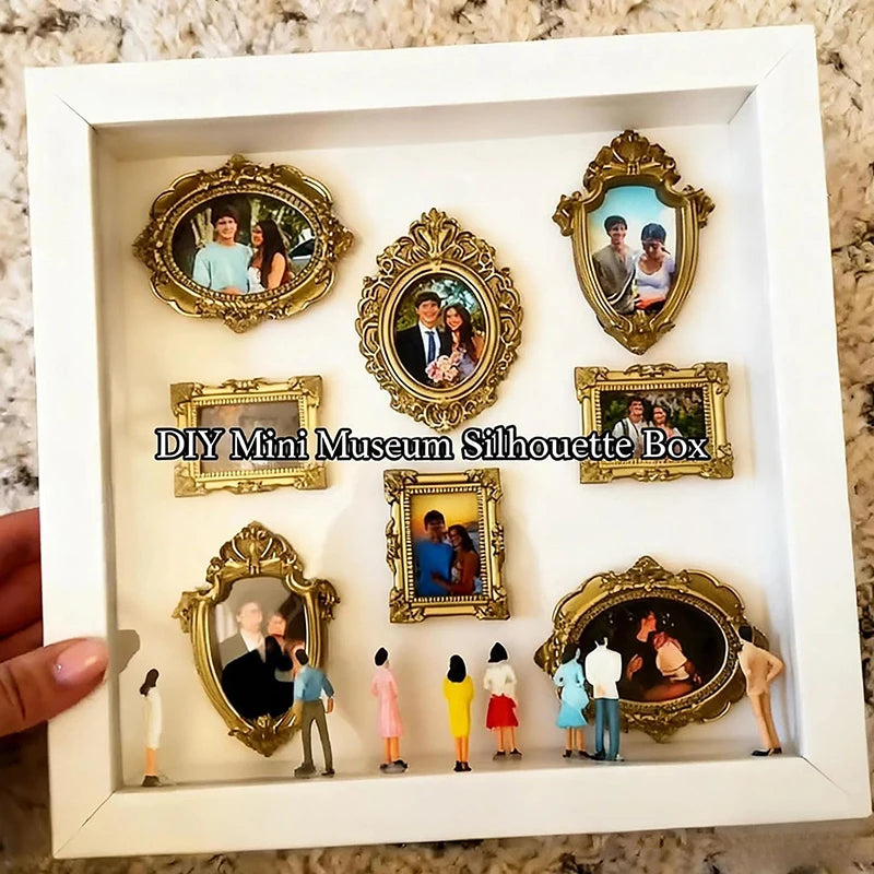 DIY Mini Museum Silhouette Box–Celebrate Your Unique Memories In Style, Personalized DIY Photo Family Memory Display Case Frame Qme