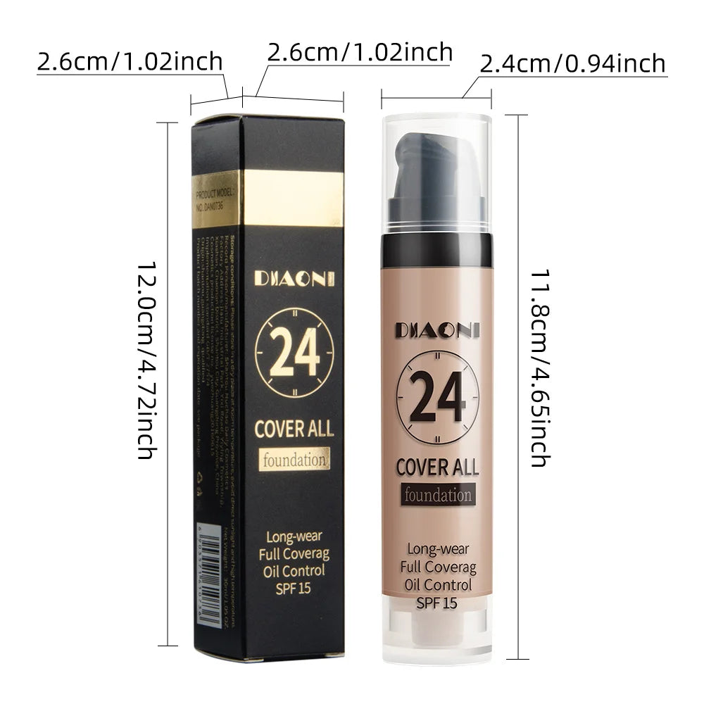 Professional Makeup 9-color Waterproof Moisturizing Liquid Fully Qme