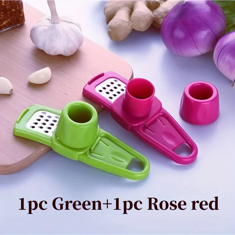 1pc Garlic Ginger Presses Manual Multi-functional Ginger Cutter Plastic Kitchen Grater Grinder Grinding Tool Qme