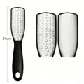 Stainless Steel Dual Sided Foot File Dead Skin Callus Remover Qme black