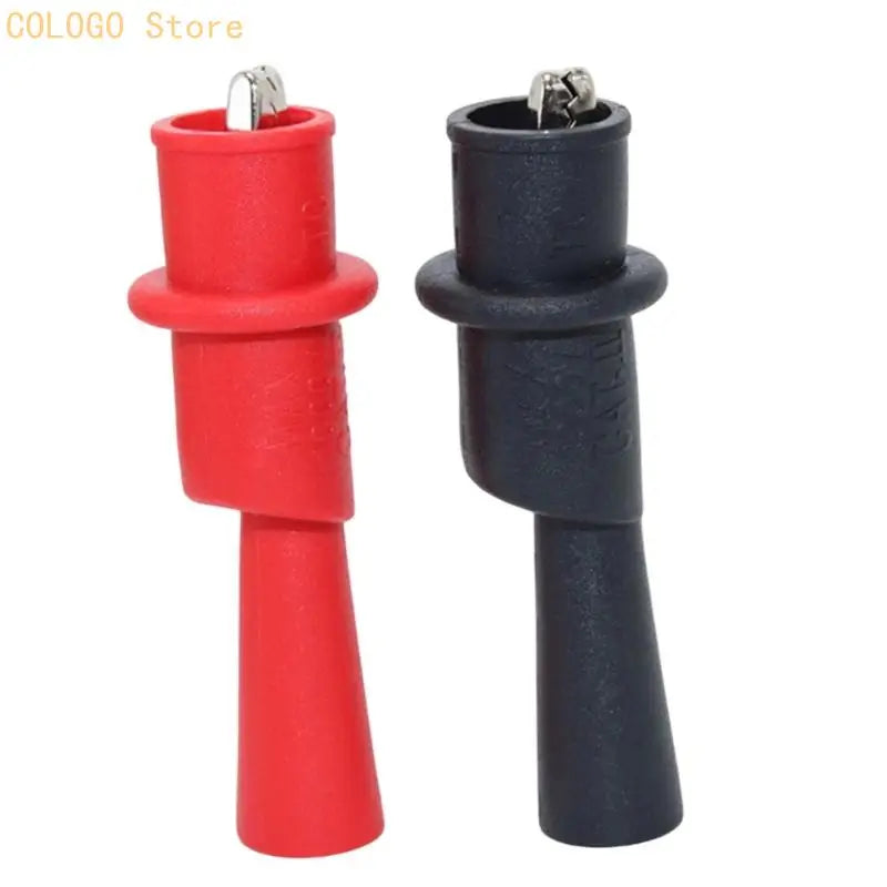 Clip Test Clamp Black Red Wire Tip 10A 1000V Multimeter Tester Probes Qme