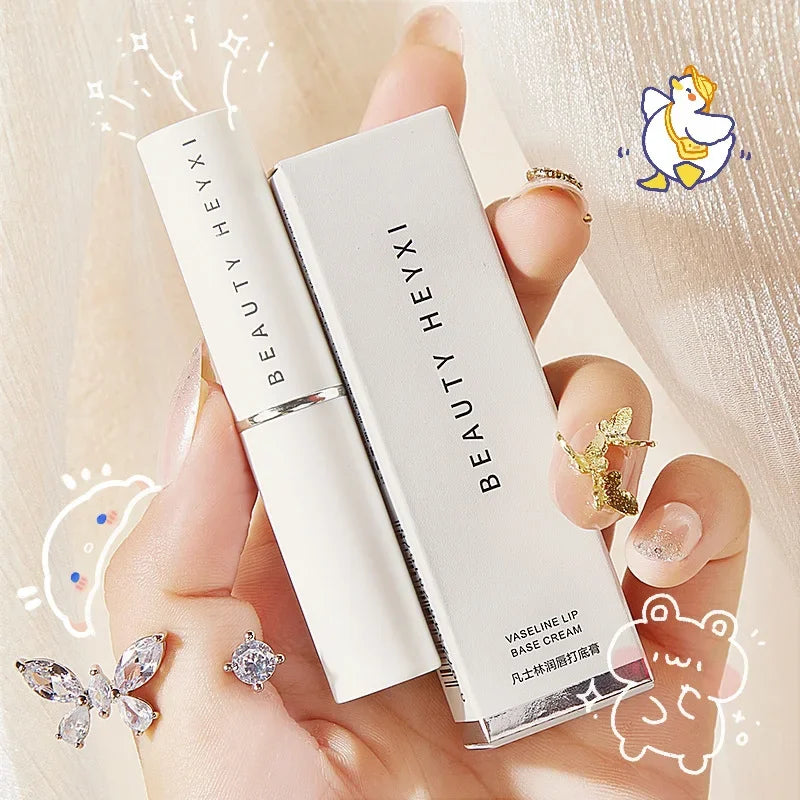 White Tube Lip Balm Moisturizing Colorless Long-Lasting Natural Lipstick Lip Care Makeup Cosmetics Qme