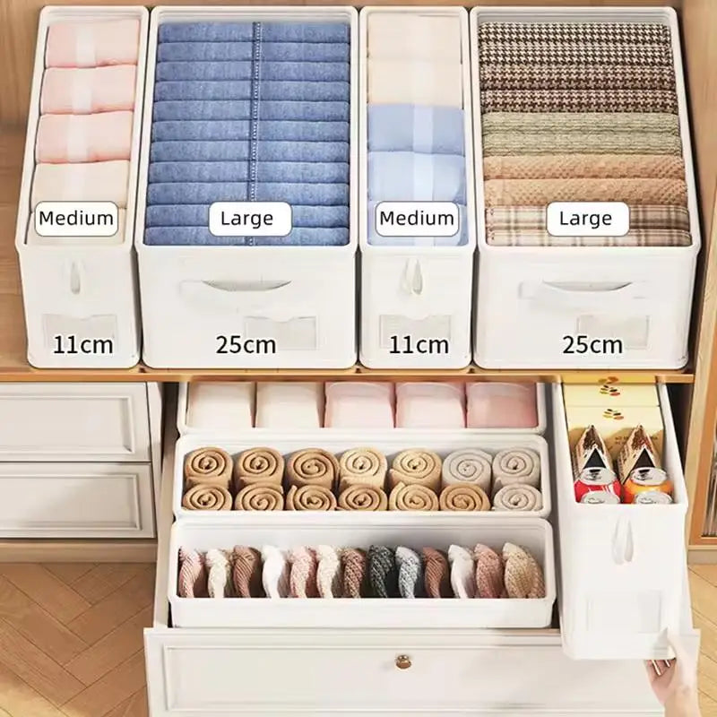 Underwear Socks Storage Box Panties Boxes Clothes Organizer Cabinets Qme