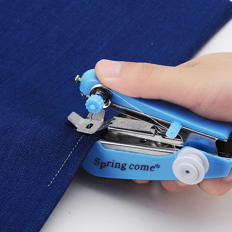 Random Mini Sewing Machine Needlework Cordless Handheld Clothes Qme