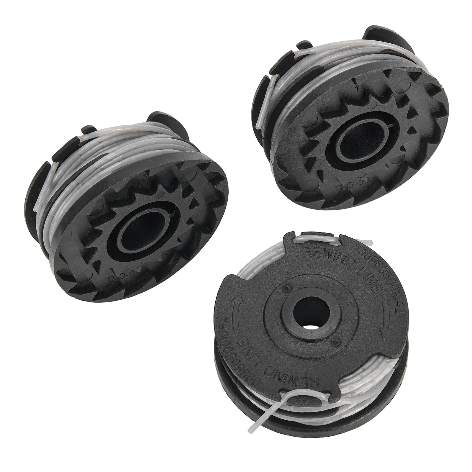 3pcs/set Line Spools Replacement For Greenworks Lawn Trimmers G40LT/ G40LTK2/ G40LTK2x / 2101507 Grass Trimmer Garden Power Tool Qme