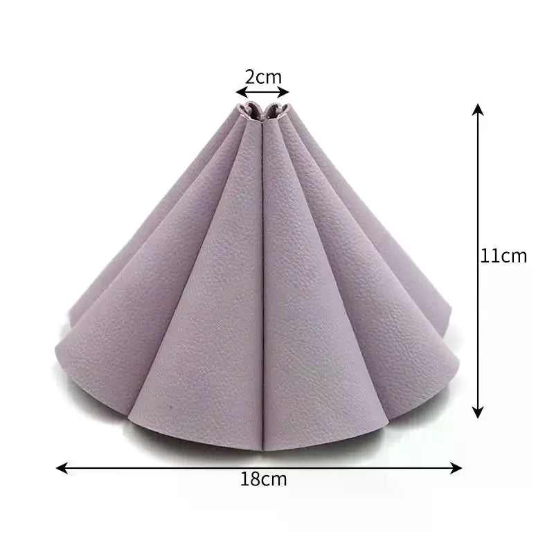 Leather Waterproof Lampshade LED Light Protective Cover Durable Hanging Garden Path Light Replacement PU Sleeve For Camping Qme
