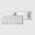 CHOSFOX Vero75 Low Profile Mechanical Keyboard Support QMK/VIA 84 Key 75% Three Modes Custom Hot Swappable RGB Office Keyboard Qme silvery Keyboard Black Cloud Switch