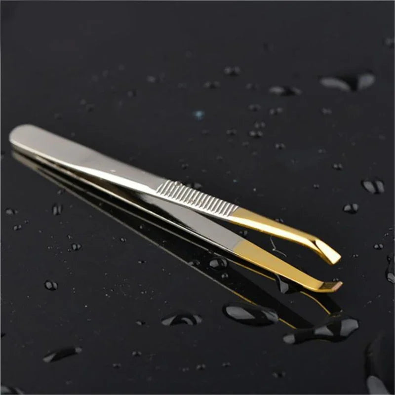 Make Up Tools Pince Epiler Eyebrow Tweezer Stainless Steel Slant Tip Qme