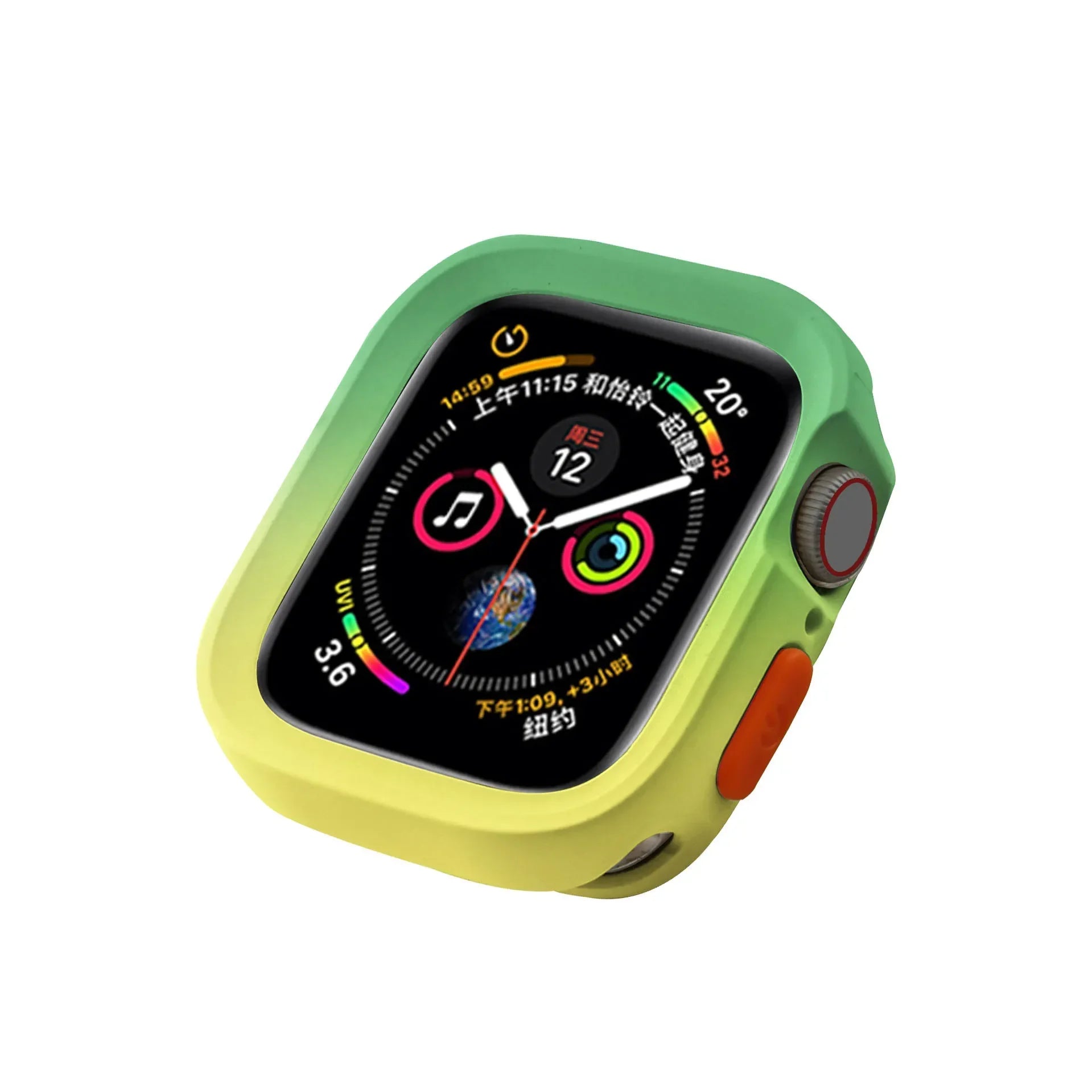 2024 New Bumper Soft Silicone Case For Apple Watch 9 8 7 6 SE 5 Sport Anti-drop Matte Cover For iwatch 49mm 41mm 40mm 44mm 45 mm Qme GrY 40mm-Series 6 5 4 SE