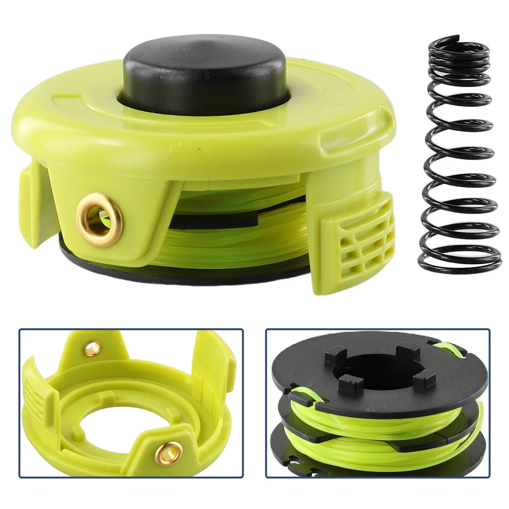 String Trimmer Spool Line With Cover Spring Sets For RAC118 1.2 Mm Spool RLT3525S Trimmer Lawn Mower Replacement Part Power Tool Qme