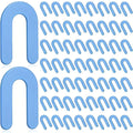 100Pcs blue U-shaped plastic horseshoe tile leveling washer, ideal for DIY and professional paving projects Qme 100pcs