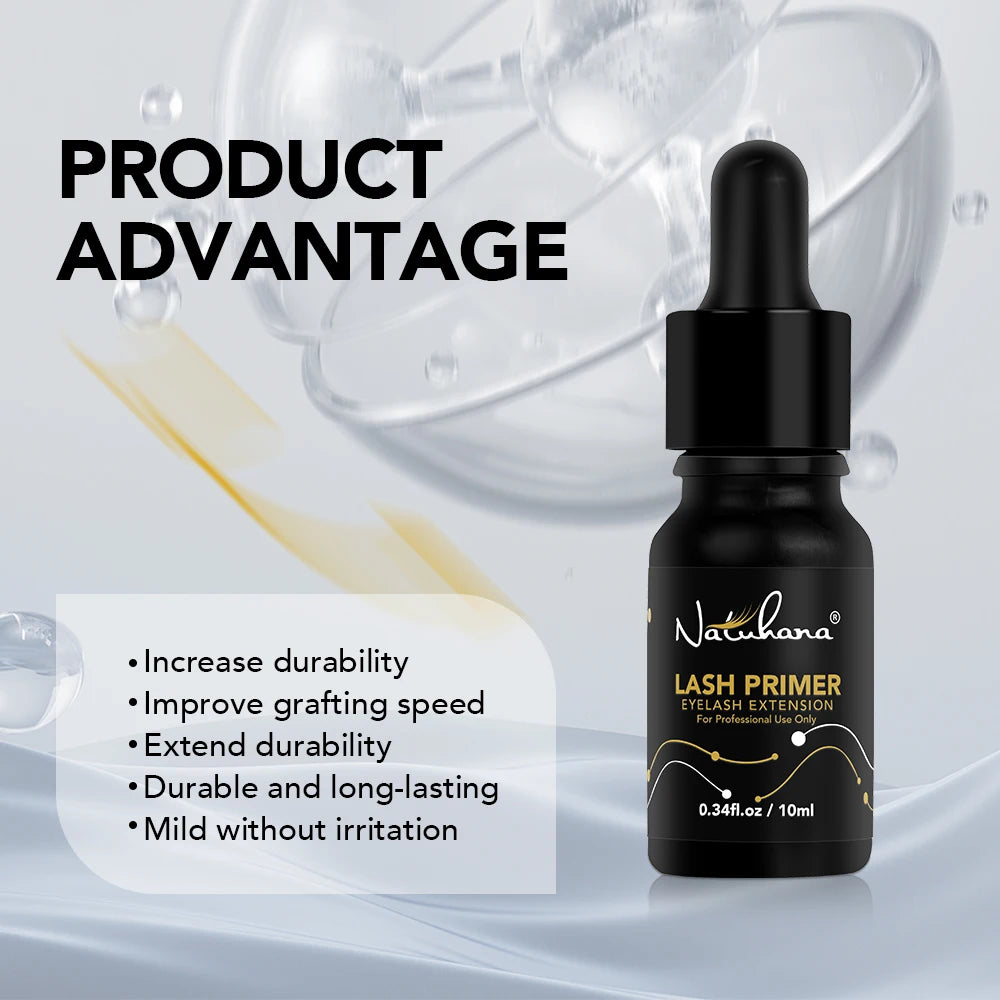 NATUHANA Premium Eyelash Extensions Glue Primer Long Lasting Fixing Qme