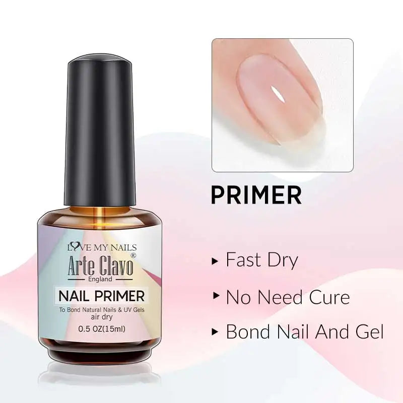 Arte Clavo Pearl Shell Gel Nail Polish Glitter Auroras Soak Off UV Qme Primer
