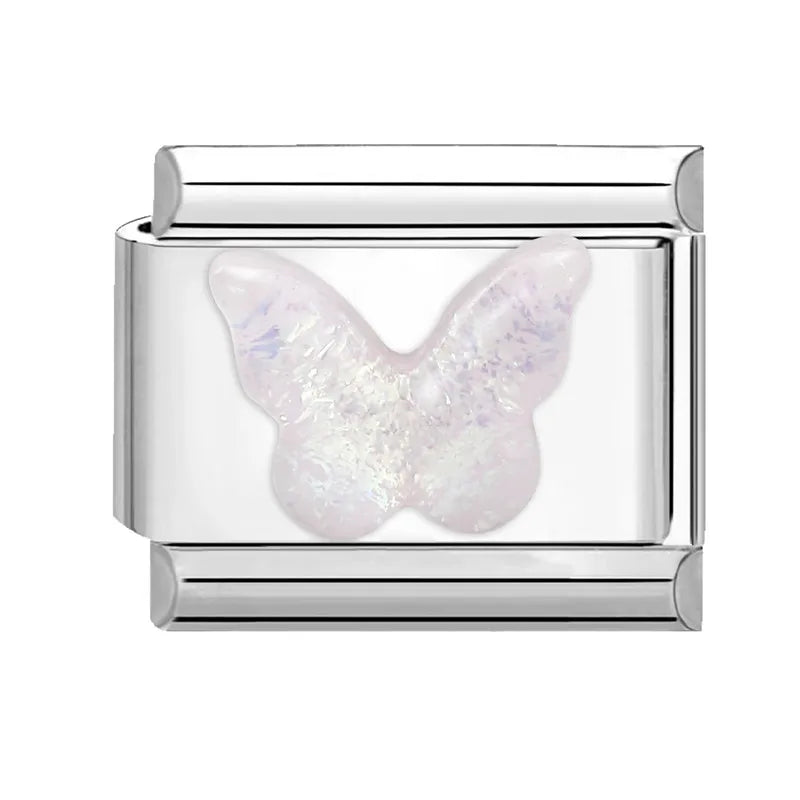 Fashion Colorful Y2K Heart Blue Purple Butterfly Italian Link Fit