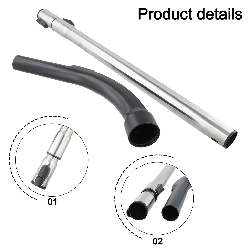 Adjustable Locking Extension Pipe Handle Set For Miele C1 C2 C3 Vacuum Parts Qme