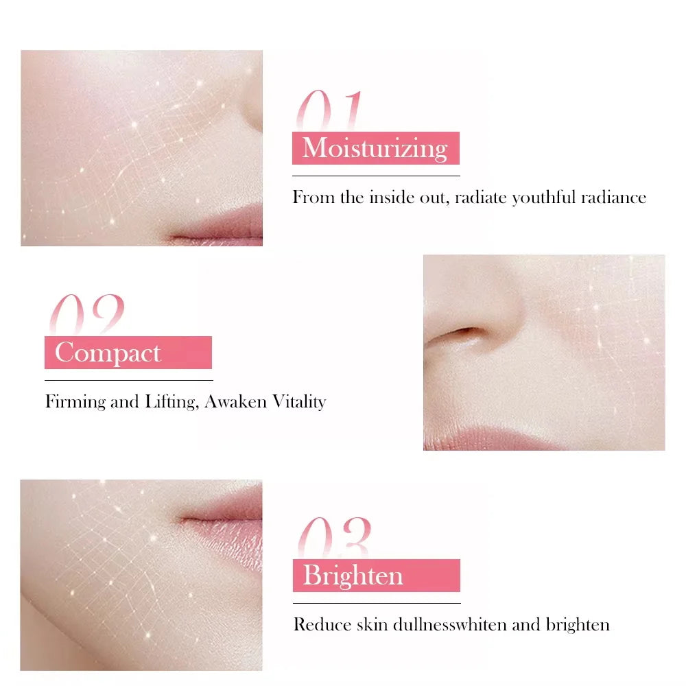 Korean PDRN Pink Collagen Capsule Cream with Niacinamide Cream Firmming Deep Hydration Wrinkle Reduction Moisturizing Beauty Qme