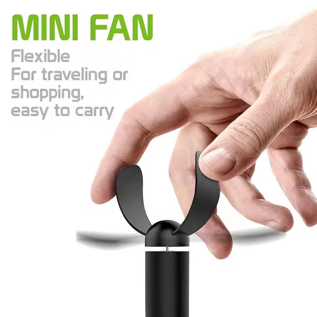 Mini USB Fan Flexible Bendable Power Bank Laptop AC Charger Portable Qme