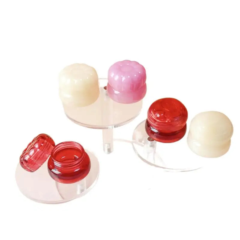 Plastic Lip Scrub Jars Cover Balm Mask Skin Care Container Cute Blush Qme