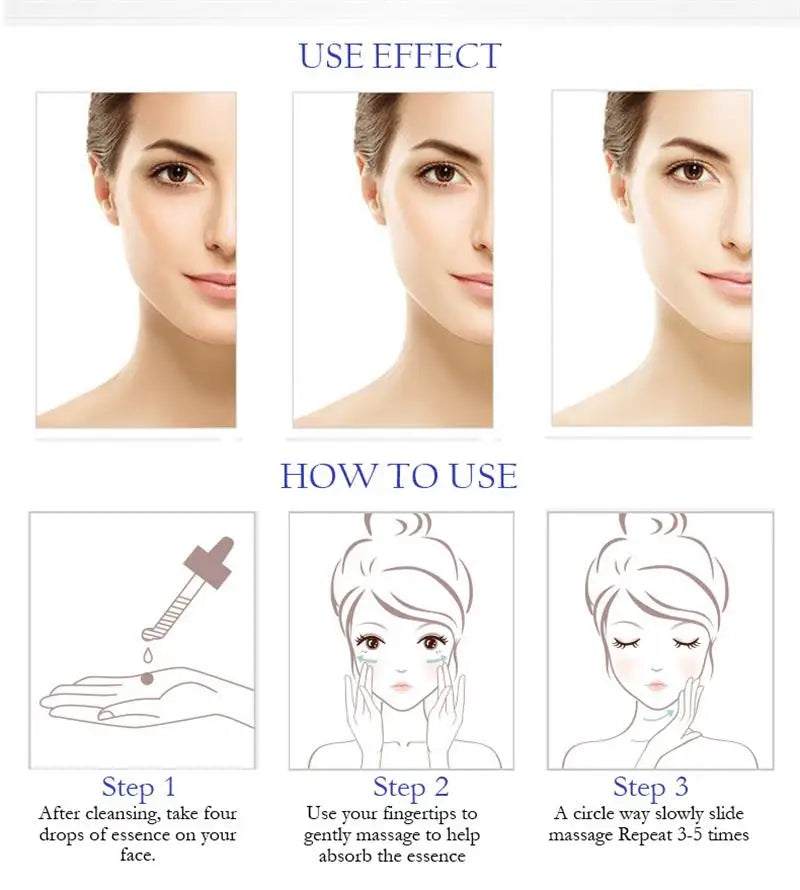 Retinol Remove Wrinkle Face Serum Lift Firming Anti Aging Fade Fine Lines Whitening Brightening Moisturizer Skin Care Cosmetics Qme