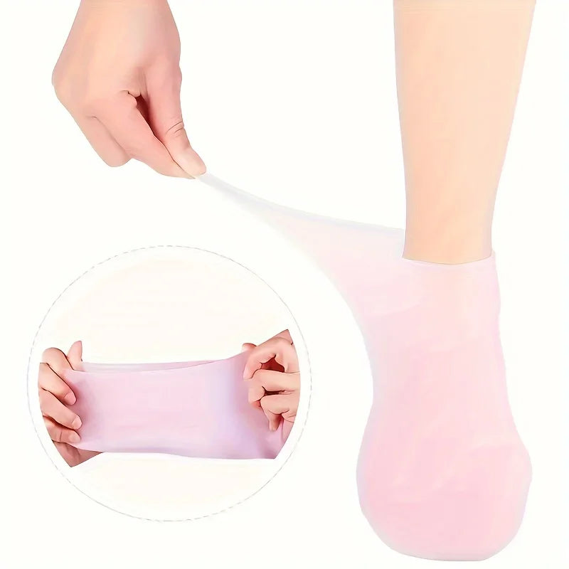 Moisturizing Silicone Gel Socks Dry Cracked Feet Nourishing Skin Qme