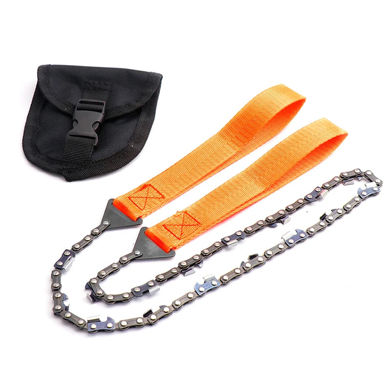 11-Teeth Outdoor Portable Hand Drawn Wire Saw Ideal Field Qme Orange