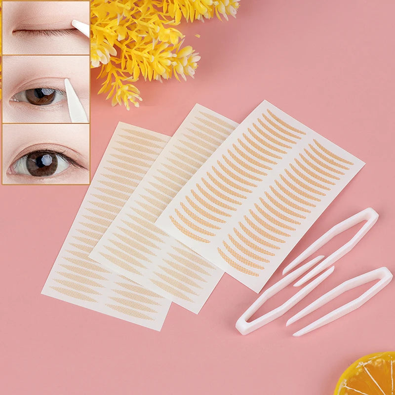 Invisible Lace Mesh Double Eyelid Tape Adhesive Stick Tweezer Eye Qme