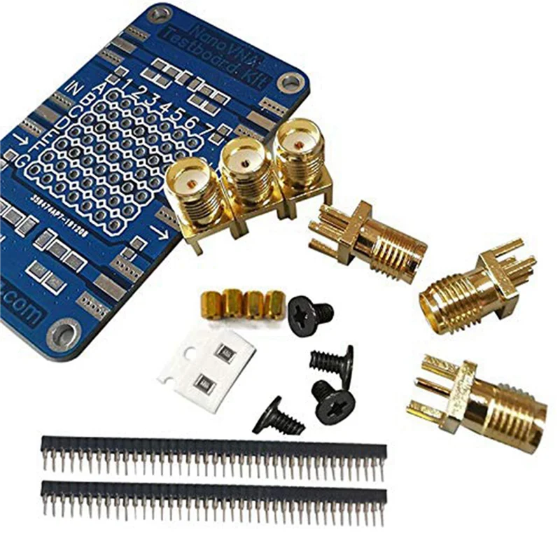 A02F-3X Nanovna Vector Network Analyzer Test Board Kit For Nanovna Network Analysis Test Board Demo Board Qme blue