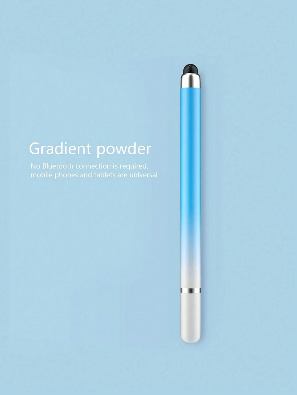 1 Macaron Gradient Dual-tip Touch Stylus High-precision Pen Mobile Qme Blue