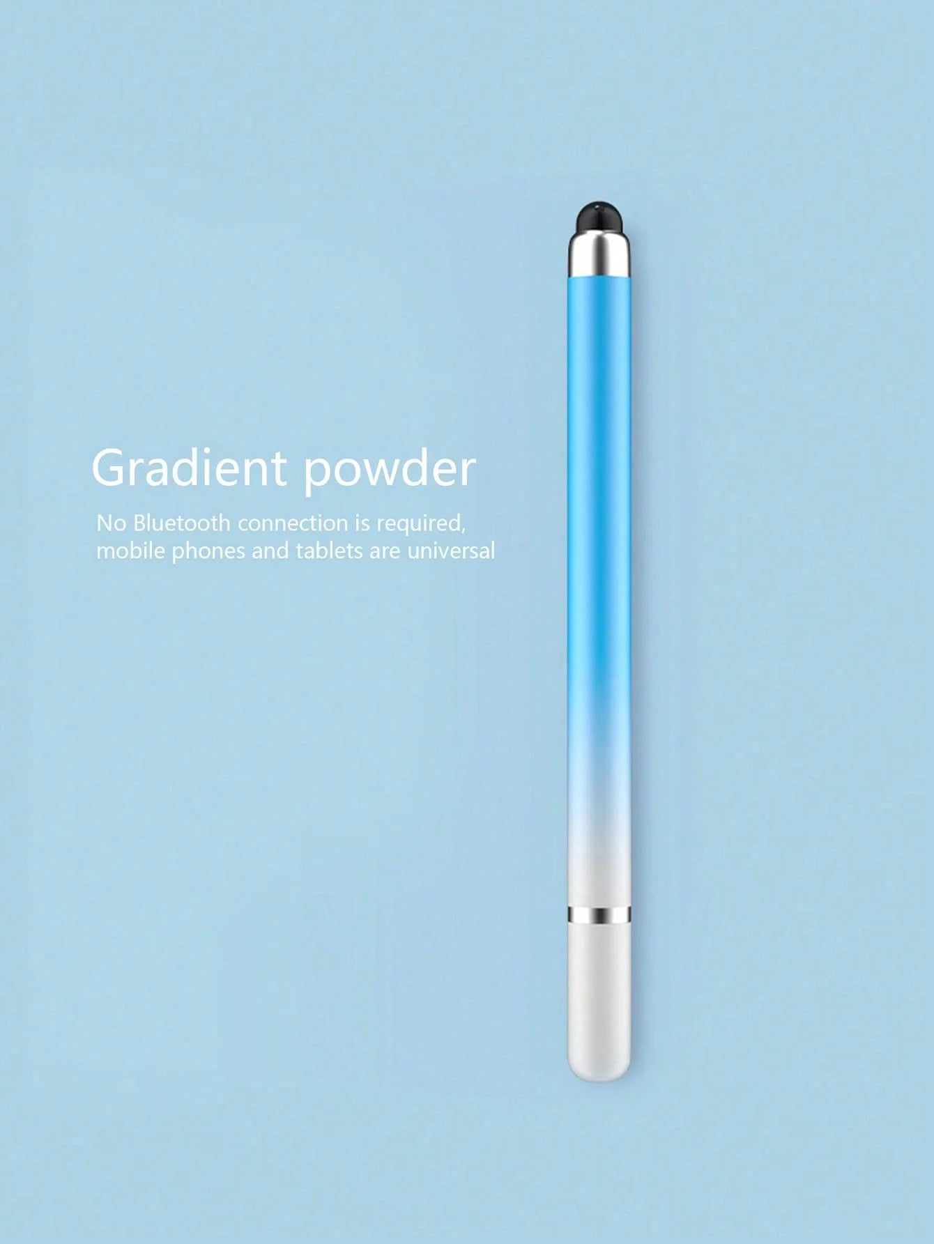 1 Macaron Gradient Dual-tip Touch Stylus High-precision Pen Mobile Qme Blue