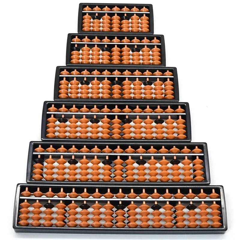 7 9 11 13 15 17 Digit Rods Standard Abacus Brown Bead Soroban Qme