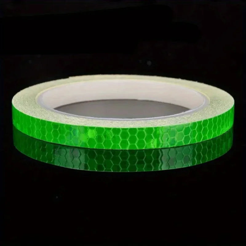 Nighttime traffic safety warning, reflective safety stickers, reflective tape signs, nighttime visibility warning tape Qme