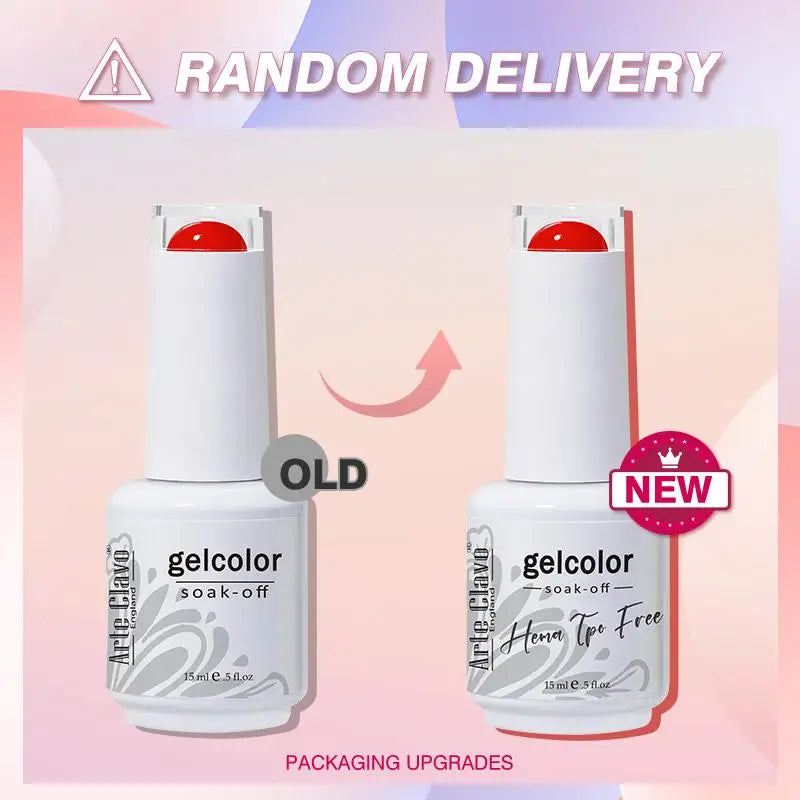 Arte Clavo Neon Rainbow Colors Gel Nail Polish Semi Permanent Art UV Qme