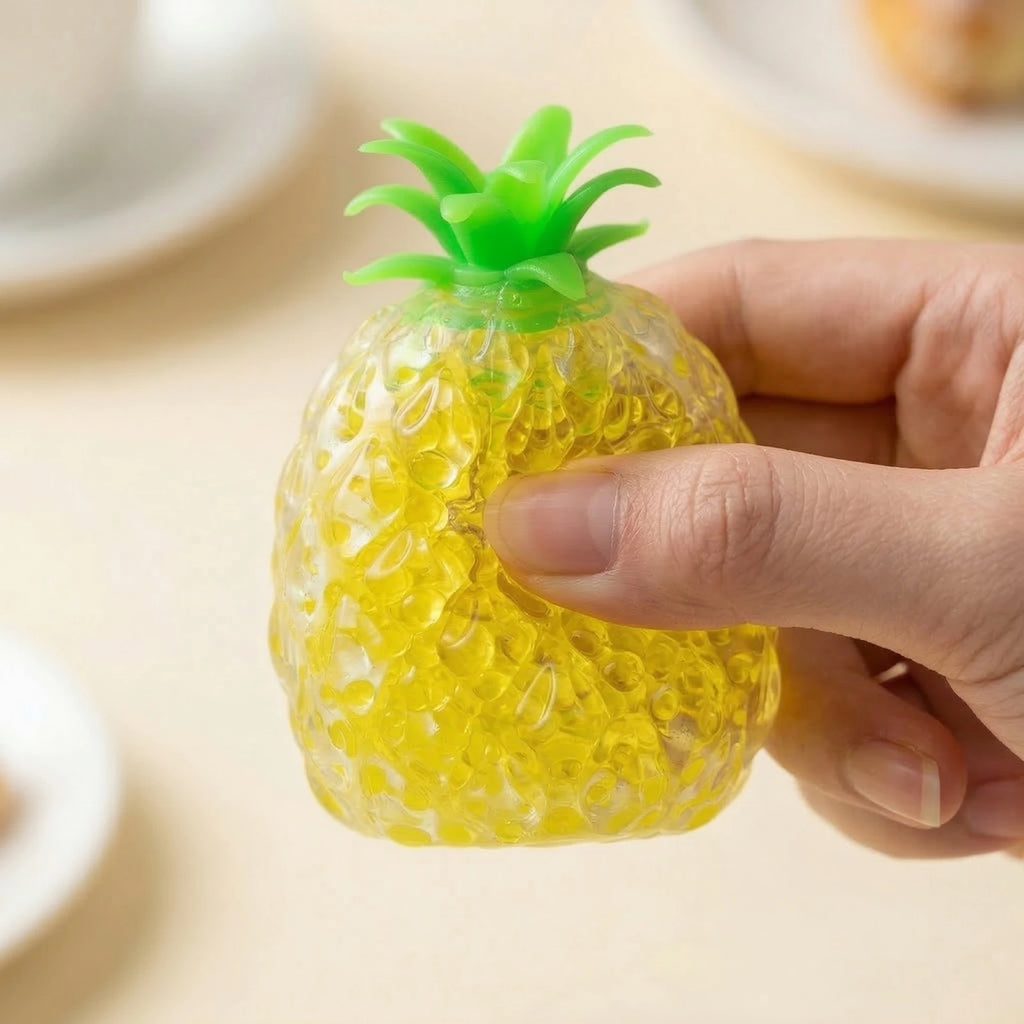 Simulated Banana Pineapple Squeezable Toy Stretchable Fruit Stress Relief Balls Party Holiday Tray DIY Decorations Creative Gift Qme