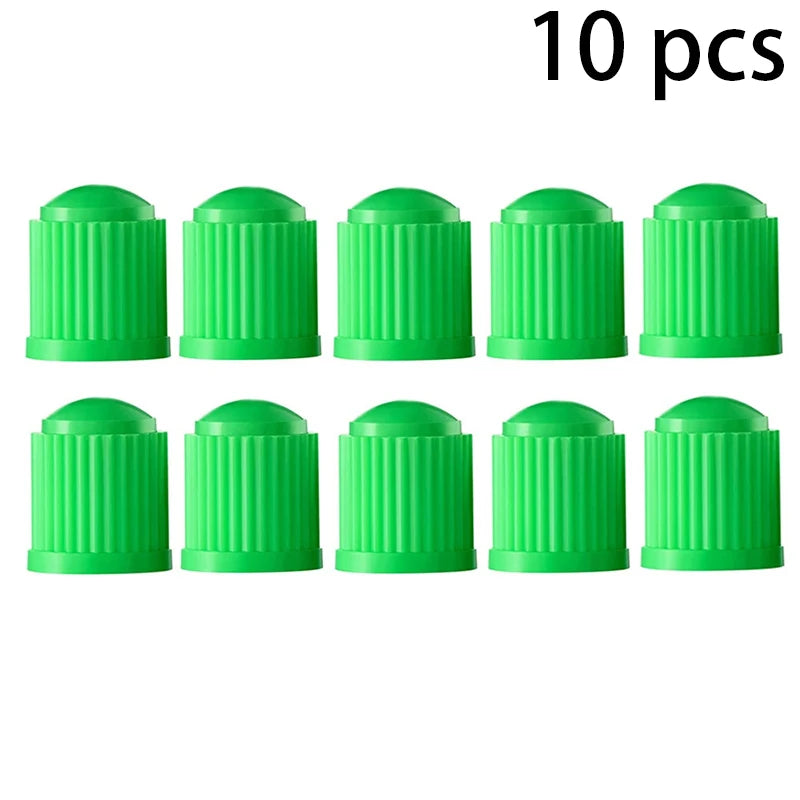 Car Motorcycles Bike Bicycle Universal Valve Cap Plastic Wheel Tire Qme Green
