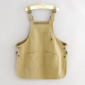 Adult Water-resistant Apron Household Kitchen Coffee Roasting Qme khaki