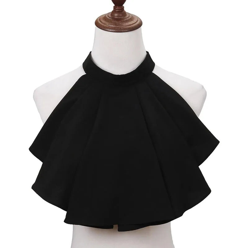 Jabot Drool Scarf Collar Flower Circle Costume Performance Prop Qme