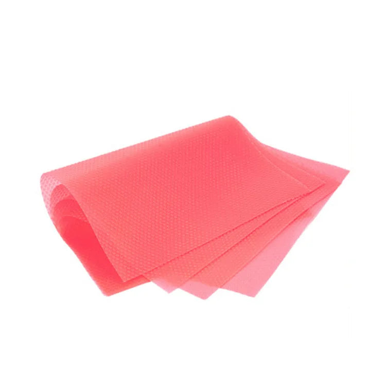 Refrigerator Mat Waterproof Washable Mildew-proof Oil Cabinet Drawer Qme 4PCS pink 45 x 29cm