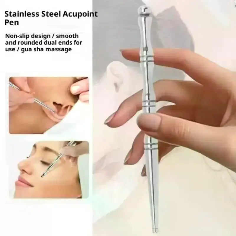 Gua Sha Board Guasha Massage Face Stainless Steel Body Massager Qme