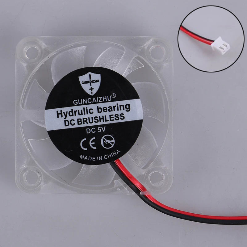 4010 DC 5v 12v 24v Cooling Fan LED Iight Emitting Hydraulic Bearing Qme