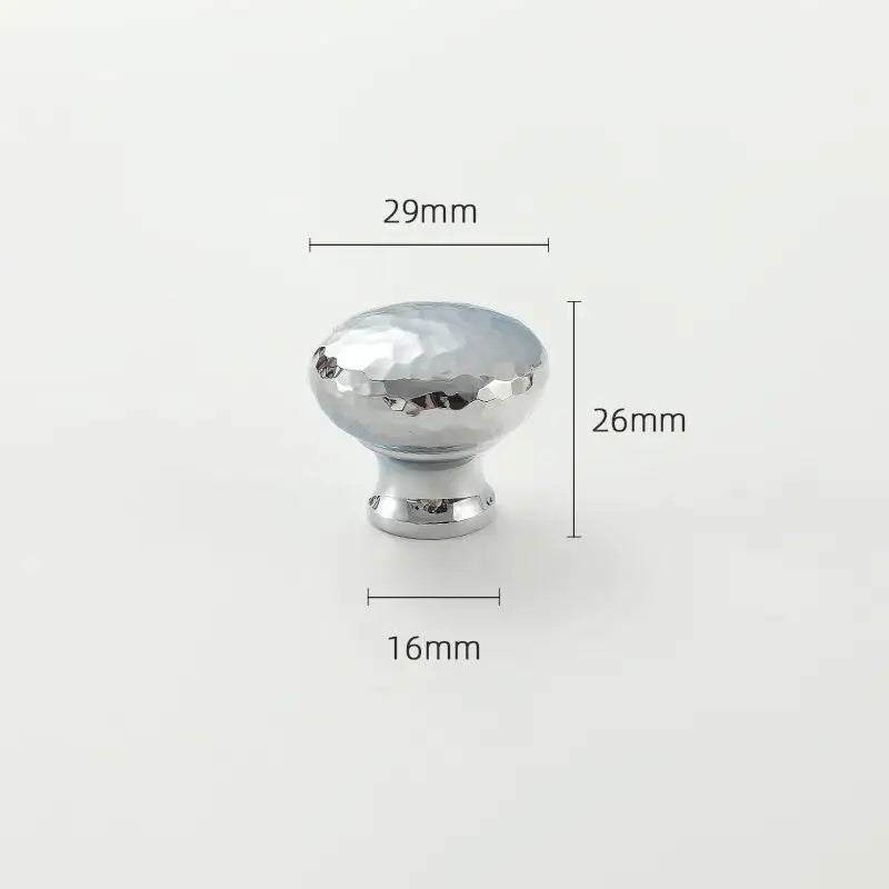 Brass Silver Ball Furniture Pull Handles Hand-forged Hammer Cabinet Handles Door Drawer Knob Kitchen Wardrobe Cupboard Pulls Qme A10