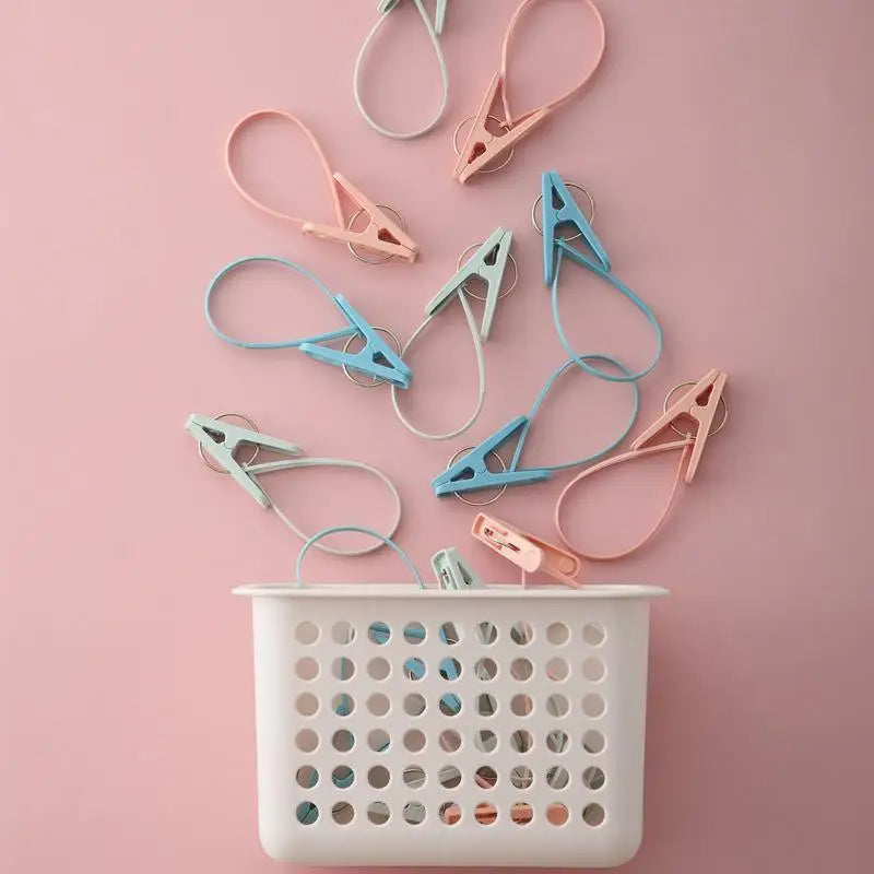 Underwear 12-pack Hook Clip Clothes Hanger Household Clothesline Qme