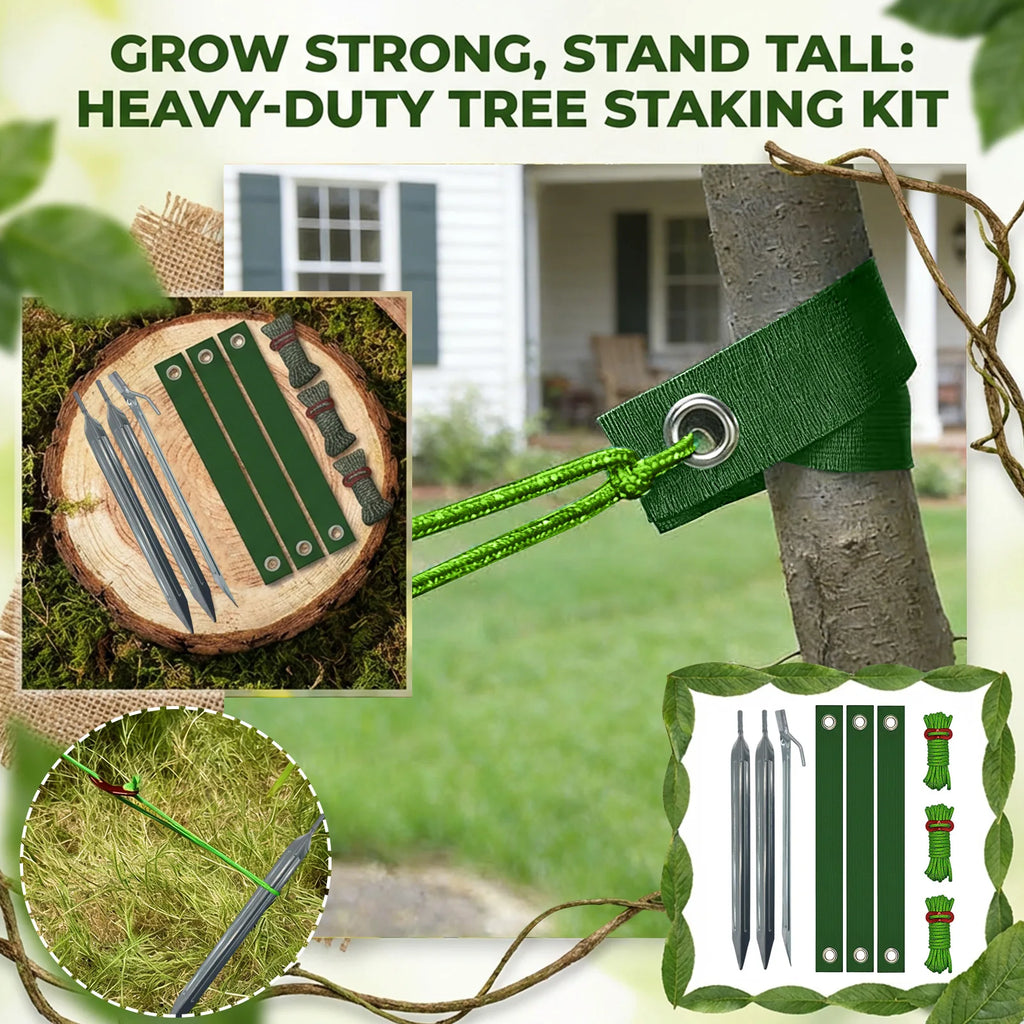 Durable Green Heavy Duty Tree Stake Support and Tying Straps Set Tree Binding And Windproof Fixing Straps Rhombus Shape Qme