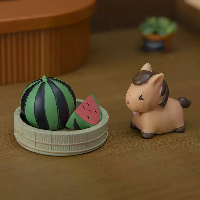 Miniature Landscape Creative Lifelike Pony DIY Decoration For Home, Desktop, Office, And Car, Resin Crafts, Small Ornaments Qme
