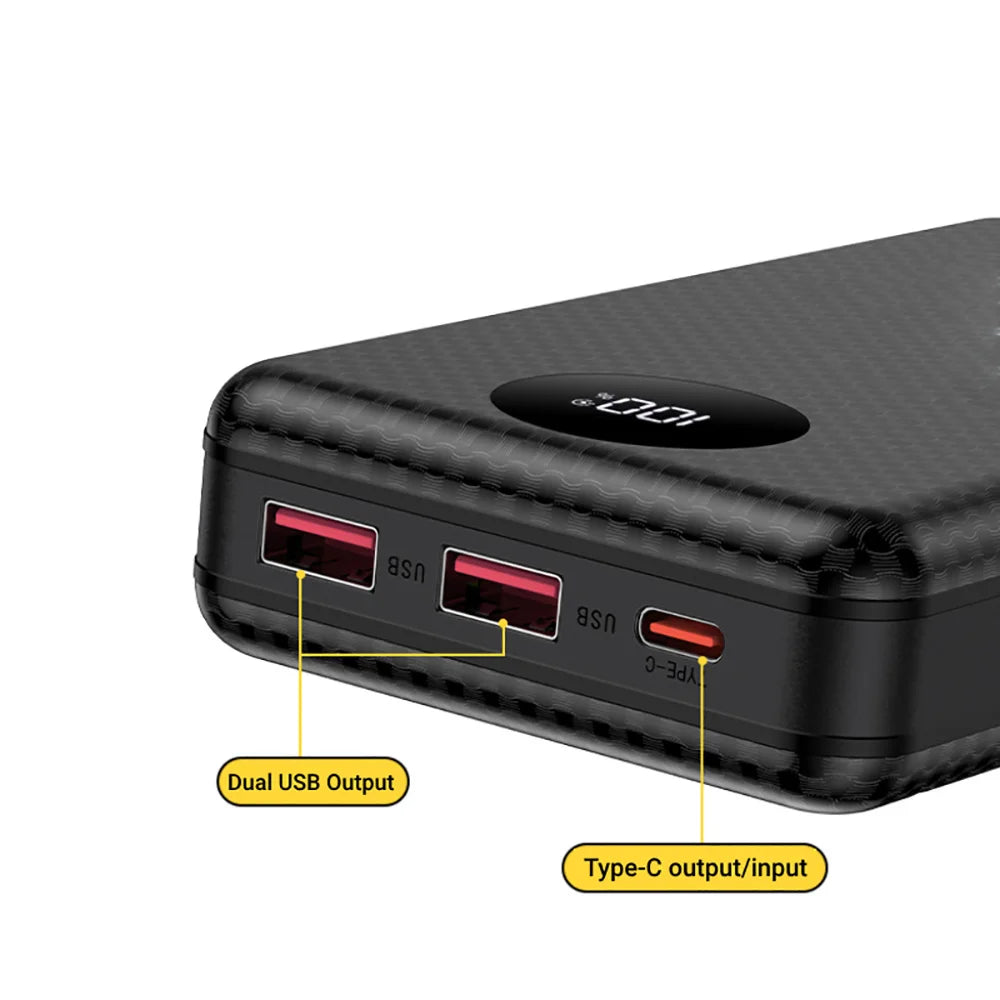 Multifunctional 6 Slots 18650 Battery Holder DIY Mobile Power Shell 10W Fast Charging LED Lamp Outdoor Portable Charger Case Qme